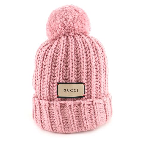 gucci bobble hat women's|Gucci hats and gloves.